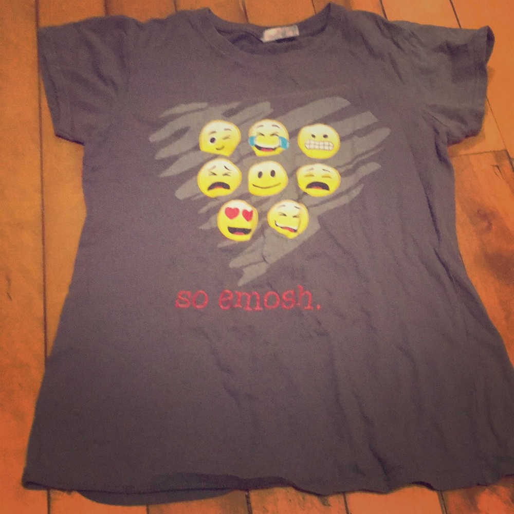 Youth small emoji shirt